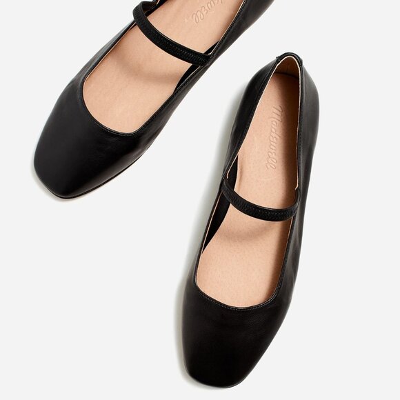 Madewell Shoes - Madewell The Greta Ballet Flat in True Black, Size 10
